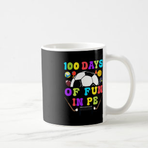 100 Tage Lehrer Gymnastik Trainer Phys Ed Te Kaffeetasse