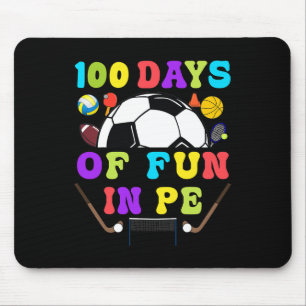 100 Tage Lehrer Gymnastik Trainer Phys Ed Te Mousepad