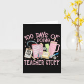 100 Tage Lehrerarbeit am 100. Tag Karte (Gelbe Blume)