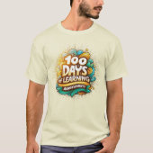100 Tage Lernerfolge Spaß Meilensteine T-Shirt (Vorderseite)
