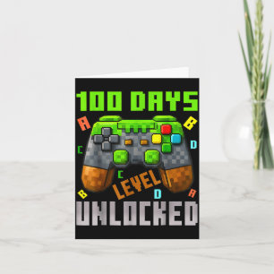 100 Tage Level freigeschaltet Gaming 100 Tage Schu Karte