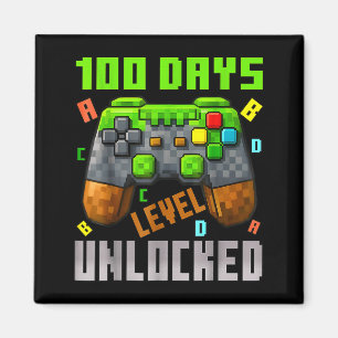100-Tage-Level freigeschaltet Gaming 100 Tage Schu Magnet