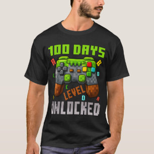 100-Tage-Level freigeschaltet Gaming 100 Tage Schu T-Shirt