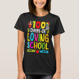100 Tage Liebesschule Niedlich 100. Schultag T-Shirt