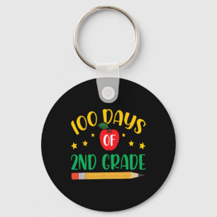 100 Tage Mädchen der zweiten Klasse 100 Tage Schlüsselanhänger
