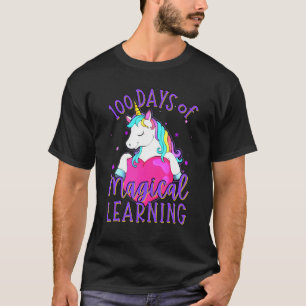 100 Tage Magical Learning School Unicorn Girls T-Shirt