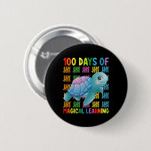 100 Tage Magische Lernschule Turtle School Button (Vorne & Hinten)