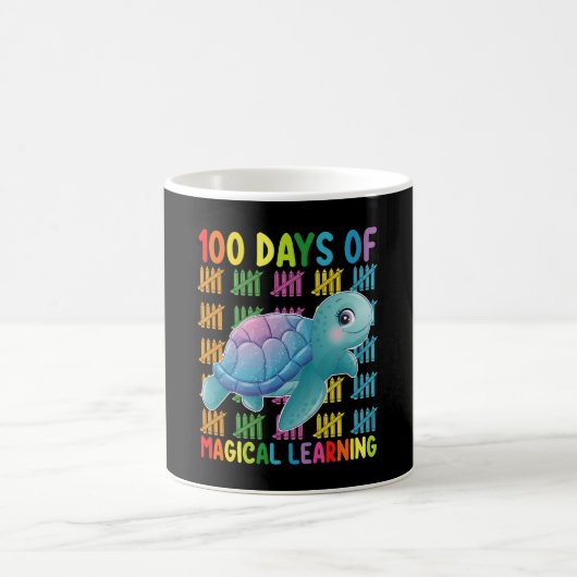 100 Tage Magische Lernschule Turtle School Kaffeetasse (Mittel)