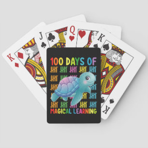 100 Tage Magische Lernschule Turtle School Spielkarten
