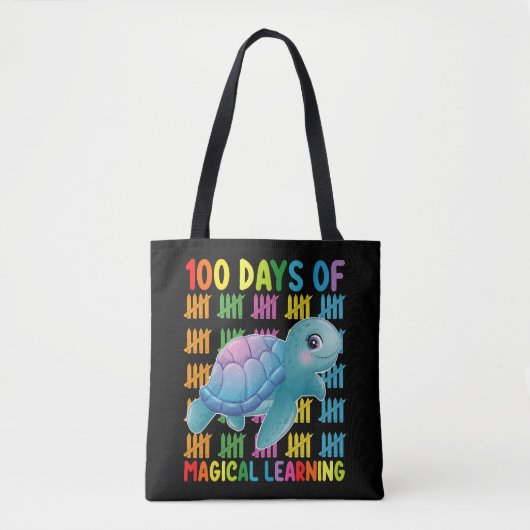 100 Tage Magische Lernschule Turtle School Tasche (Vorderseite)