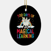 100 Tage Magische Schule Unicorn Girls Keramik Ornament (Rechts)