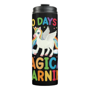 100 Tage Magische Schule Unicorn Girls Thermosbecher