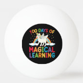 100 Tage Magische Schule Unicorn Girls Tischtennisball (Vorderseite)