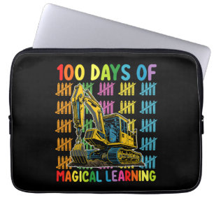 100 Tage magisches Lernbagger-Schulprojekt Laptopschutzhülle
