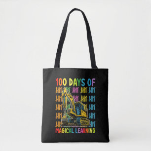 100 Tage magisches Lernbagger-Schulprojekt Tasche