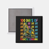 100 Tage Magisches Lernen Ausgrabungsschule Magnet (Vorderseite/Rückseite)