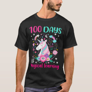 100 Tage magisches Lernen Einhorn 100. T-Shirt