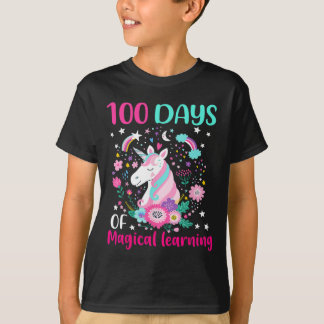 100 Tage magisches Lernen Einhorn T-Shirt