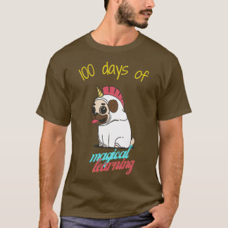 100 Tage magisches Lernen mit einem niedlichen Mop T-Shirt