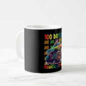 100 Tage Magisches Lernen Monster Truckschule Kaffeetasse (Vorderseite Links)