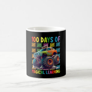 100 Tage Magisches Lernen Monster Truckschule Kaffeetasse