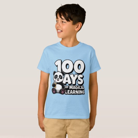 100 Tage Magisches Lernen T-Shirt (Vorne ganz)