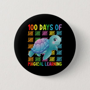 100 Tage magisches Lernen Turtle School Button