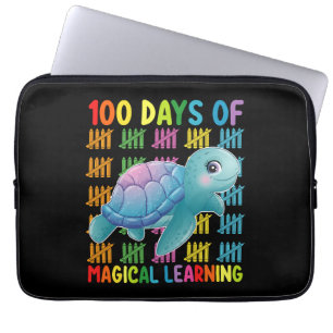 100 Tage magisches Lernen Turtle School Laptopschutzhülle