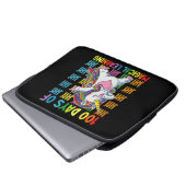 100 Tage Magisches Lernen Unicorn Schule Laptopschutzhülle (Vorne Knopf)