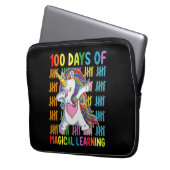 100 Tage Magisches Lernen Unicorn Schule Laptopschutzhülle (Vorderseite Links)