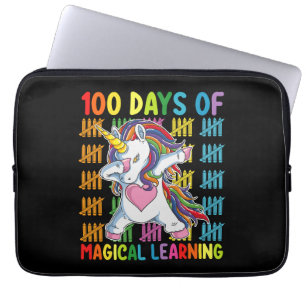 100 Tage Magisches Lernen Unicorn Schule Laptopschutzhülle