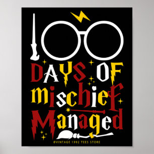 100 Tage Mischief Managed Teacher Kind 100 Tage Poster