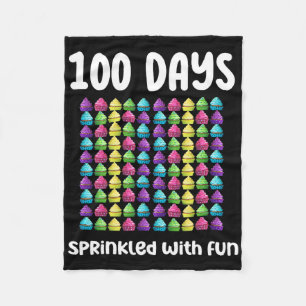 100 Tage mit Fun Cupcake Celebration Sc Fleecedecke