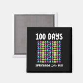 100 Tage mit Fun Cupcake Celebration Sc Magnet (Vorderseite/Rückseite)