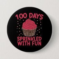 100 Tage mit lustigen Cupcake School Girl