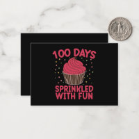 100 Tage mit lustigen Cupcake School Girl