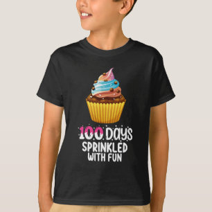 100 Tage mit lustigen Cupcake School Lehrer T-Shirt