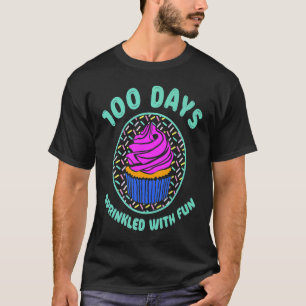 100 Tage mit lustigen Cupcakes bestreut Lehrer Sc T-Shirt