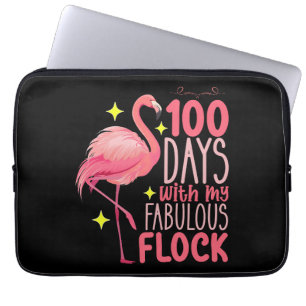 100 Tage mit meiner fantastischen Flamingo-Schule Laptopschutzhülle
