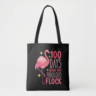 100 Tage mit meiner fantastischen Flamingo-Schule Tasche