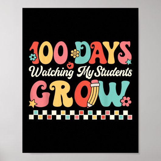 100 Tage mit Schülern am 100. Poster (Vorne)