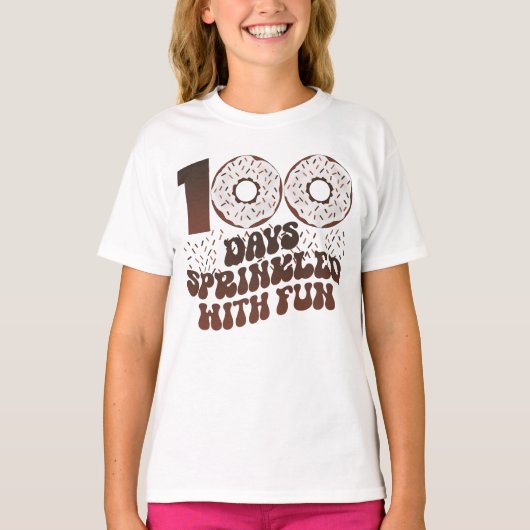 100 Tage mit Spaß 100 Schultage T-Shirt (Vorderseite)