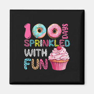 100 Tage mit Spaß-Cupcake versprengt 100. Tag in d Magnet