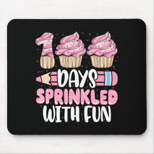 100 Tage mit Spaß-Cupcake zum 100. Schultag Mousepad