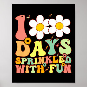 100 Tage mit Spaß geteilt Cupcake Kinder 100 Tage  Poster