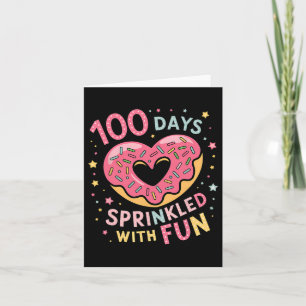 100 Tage mit Spaß geteilt, kein Herz Lehrer Karte