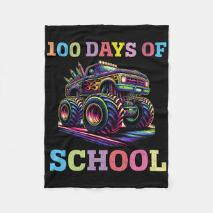 100 Tage Monster LKW 100 Scho-Tag Fleecedecke