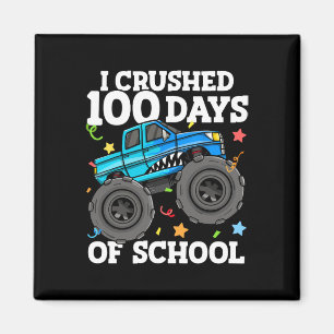 100 Tage Monster LKW 100 Scho-Tag Magnet