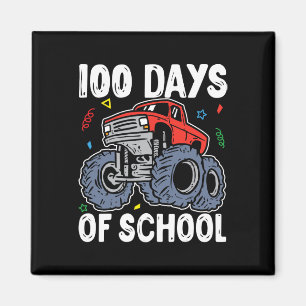 100 Tage Monster LKW 100 Scho-Tag Magnet