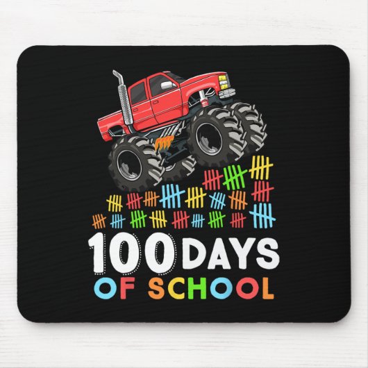 100 Tage Monster LKW 100 Scho-Tag Mousepad (Vorne)